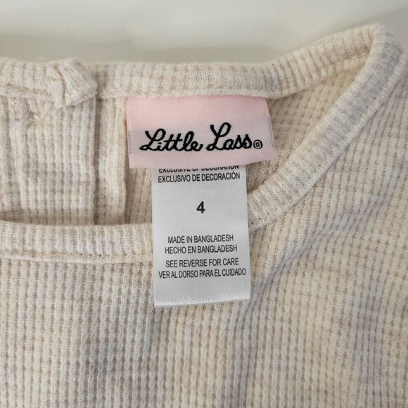 Little Girl Waffle Top Size 4 - Picture 6 of 9